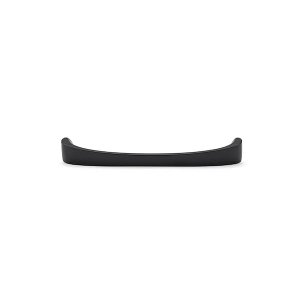 Richelieu 6 5/16 in (160 mm) Center-to-Center Matte Black Contemporary Cabinet Pull - BP82871160900