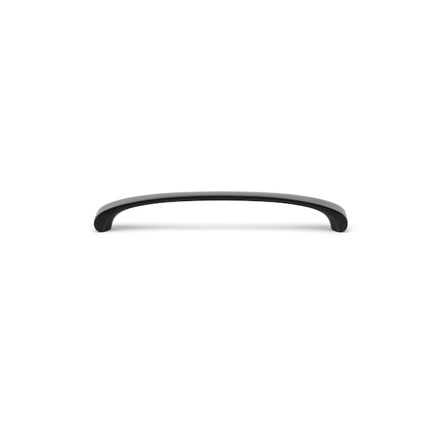 Richelieu 6 5/16 in (160 mm) Center-to-Center Matte Black Contemporary Cabinet Pull - BP82871160900