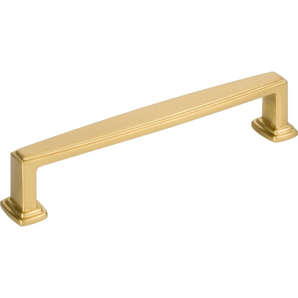 Jeffrey Alexander 128 mm CentertoCenter Brushed Gold Richard Cabinet Pull, PR - 171-128BG