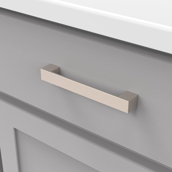 Heritage Designs Contemporary Pull 5116 Inch 128mm Center to Center Satin Nickel Finish, 10PK - R077752SNX10B