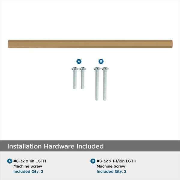 Amerock Caliber 7-9/16 in 192 mm Center-to-Center Champagne Bronze Cabinet Pull - BP36876CZ