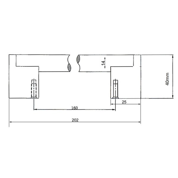 Richelieu 6-5/16 in. (160 mm) Center-to-Center Brushed Nickel Contemporary Drawer Pull - BP719160195