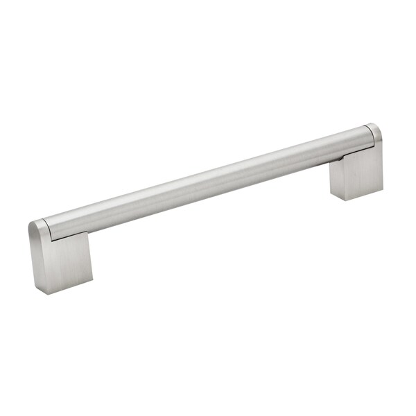Richelieu 6-5/16 in. (160 mm) Center-to-Center Brushed Nickel Contemporary Drawer Pull - BP719160195