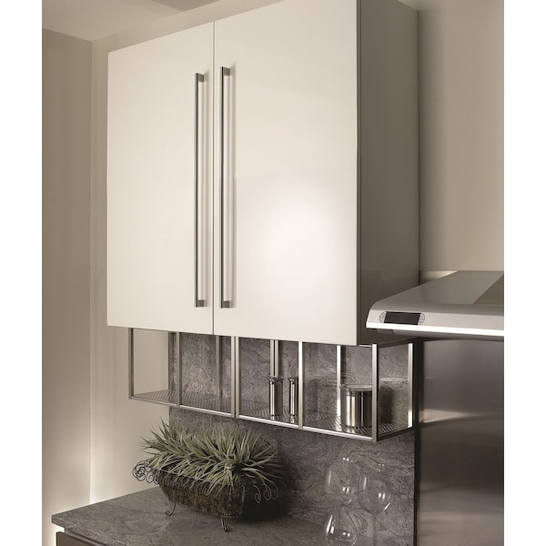 Richelieu 6-5/16 in. (160 mm) Center-to-Center Brushed Nickel Contemporary Drawer Pull - BP719160195