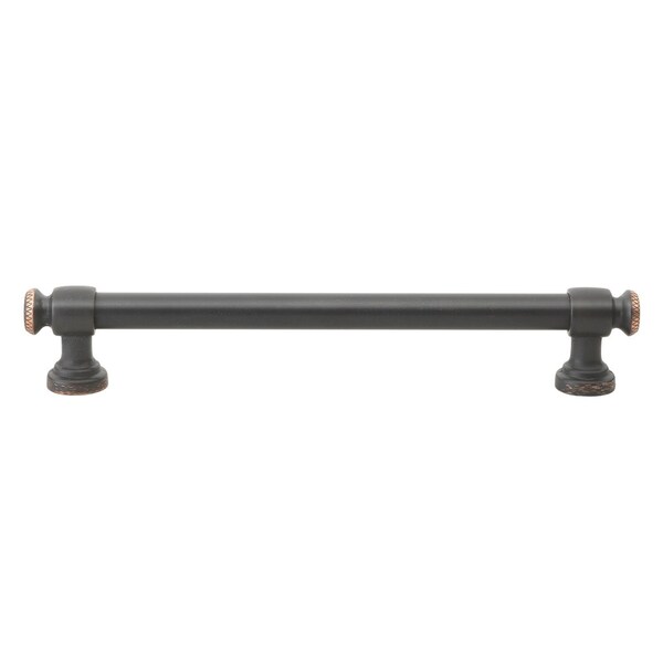 Gliderite Hardware 6-1/4 in. Center to Center Oil Rubbed Bronze Classic Euro Bar Pull - 4361-160-ORB, 25PK - 4361-160-ORB-25