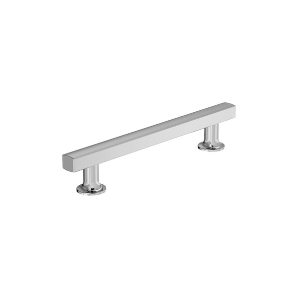 Amerock Everett 5-1/16 inch 128mm Center-to-Center Polished Chrome Cabinet Pull - BP3710526