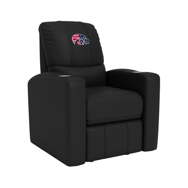 Dreamseat Stealth Recliner with Iowa Hawkeyes Patriotic Primary Logo - XZ52082CDSMHTBLK-PSCOL13522