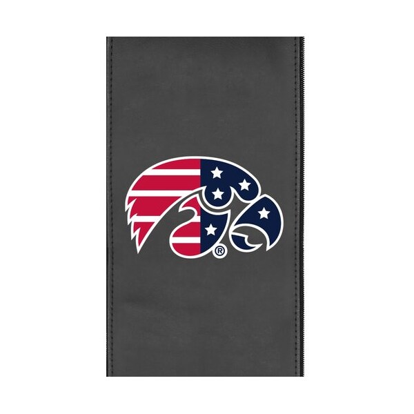 Dreamseat Stealth Recliner with Iowa Hawkeyes Patriotic Primary Logo - XZ52082CDSMHTBLK-PSCOL13522