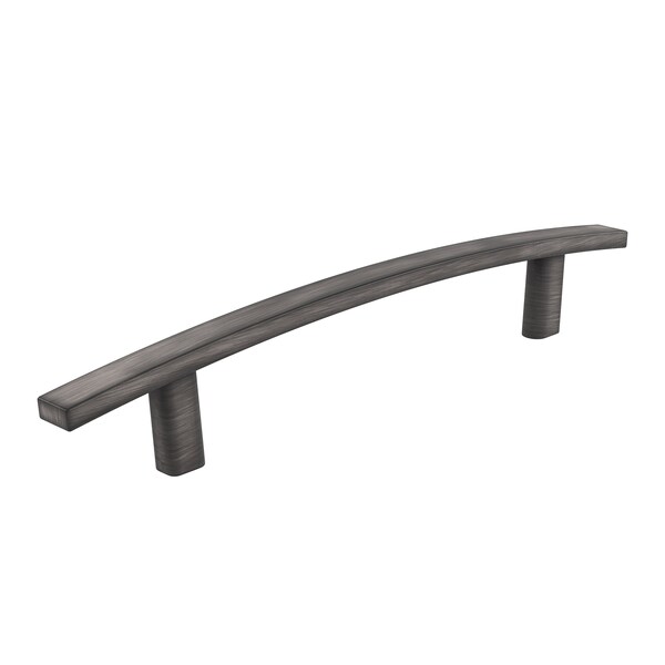 Richelieu Padova Collection 5 1/16-inch (128 mm) Antique Nickel Transitional Rectangular Cabinet Bar Pull - BP650128143