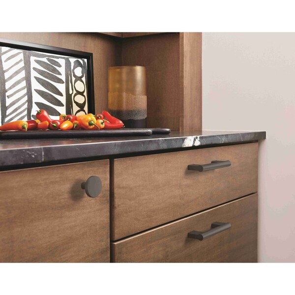Amerock Versa 3-3/4 in 96 mm Center-to-Center Matte Black Cabinet Pull - BP36912FB
