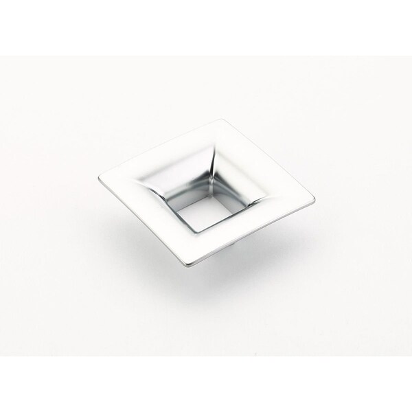 Schaub 32mm Center to Center Flared Square Finestrino Cabinet Pull Matte Chrome Finish - 440-M26