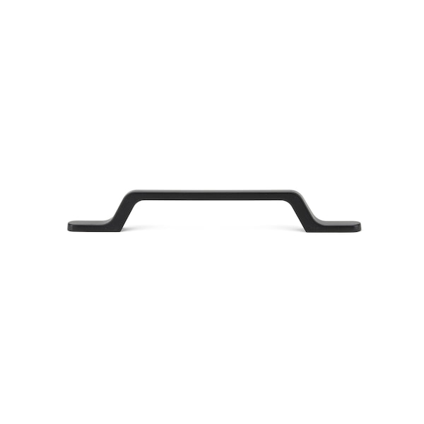 Richelieu 5 1/16 in (128 mm) Center-to-Center Matte Black Contemporary Cabinet Pull - BP52010128900