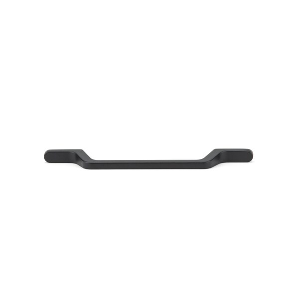 Richelieu 5 1/16 in (128 mm) Center-to-Center Matte Black Contemporary Cabinet Pull - BP52010128900