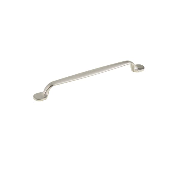 Richelieu 7 9/16 in (192 mm) Center-to-Center Brushed Nickel Traditional Drawer Pull - BP23775192195