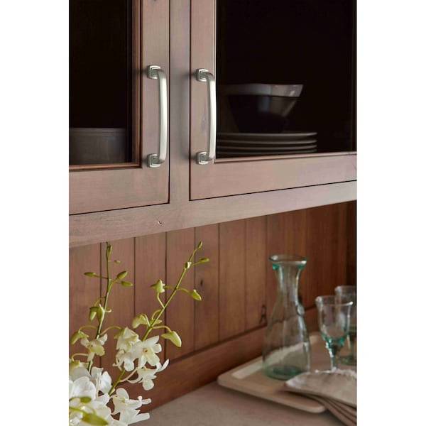 Amerock Surpass 5-1/16 in 128 mm Center-to-Center Satin Nickel Cabinet Pull - BP36895G10