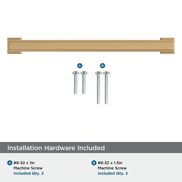 Amerock Appoint 7-9/16 in 192 mm Center-to-Center Champagne Bronze Cabinet Pull - BP36761CZ