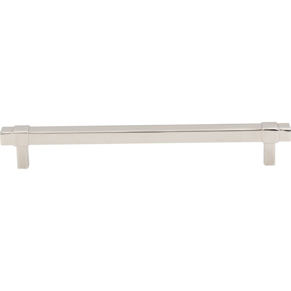 Jeffrey Alexander 192 mm Center-to-Center Polished Nickel Square Zane Cabinet Pull - 293-192NI