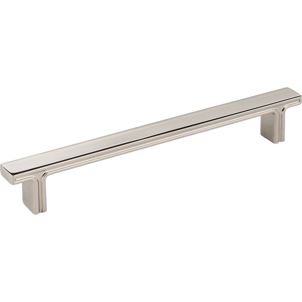 Jeffrey Alexander 160 mm Center-to-Center Polished Nickel Square Anwick Cabinet Pull - 867-160NI