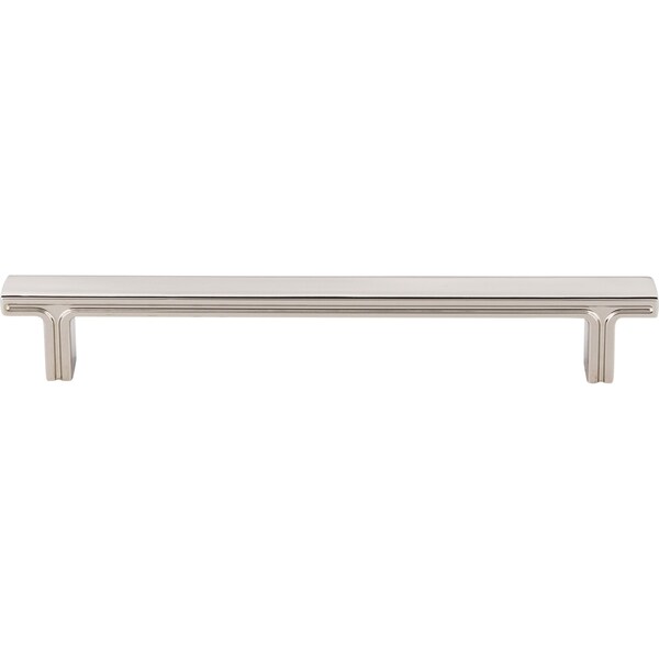 Jeffrey Alexander 160 mm Center-to-Center Polished Nickel Square Anwick Cabinet Pull - 867-160NI