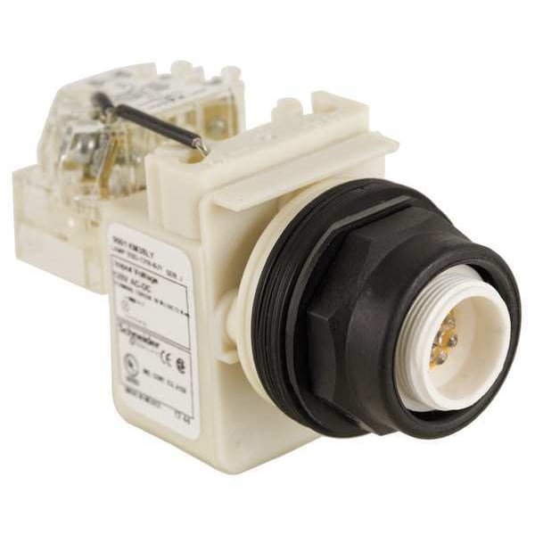 Schneider Electric Luz piloto de prueba de empuje, amarilla, LED - 9001SKT38LY