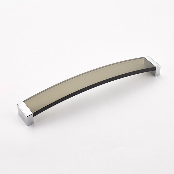 Schaub 6-5/16in Center to Center Positano Arch Smoke Cabinet Pull Polished Chrome Finish - 321-26-SM