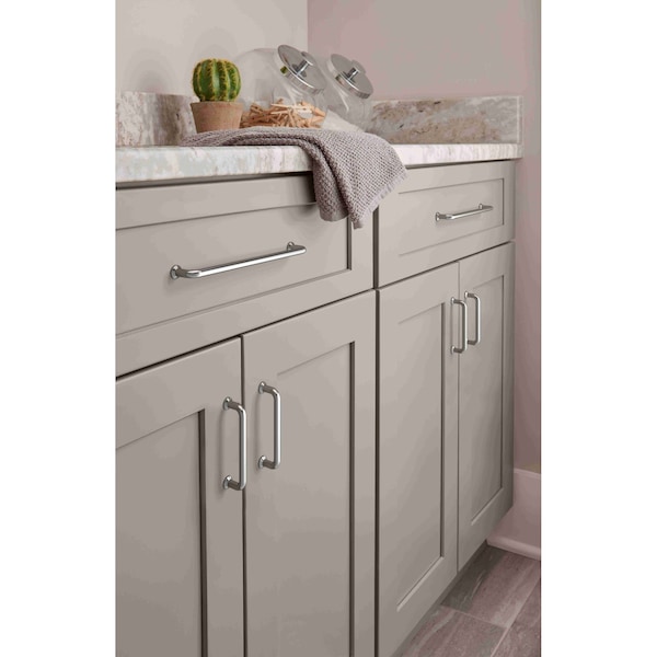 Amerock Factor 3-3/4 in 96 mm Center-to-Center Polished Chrome Cabinet Pull - BP3678126