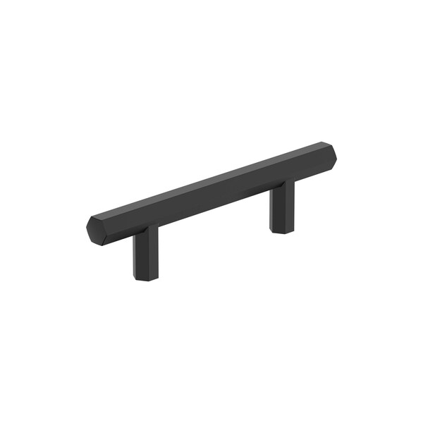Amerock Caliber 3 inch 76mm Center-to-Center Matte Black Cabinet Pull - BP37365FB