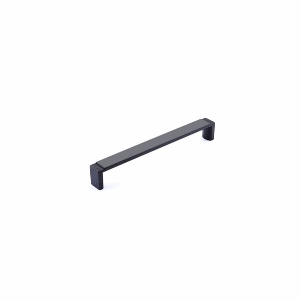 Schaub 6-5/16in Center to Center Quadrato Wide Cabinet Pull Signature Matte Black Finish - 20016-MB