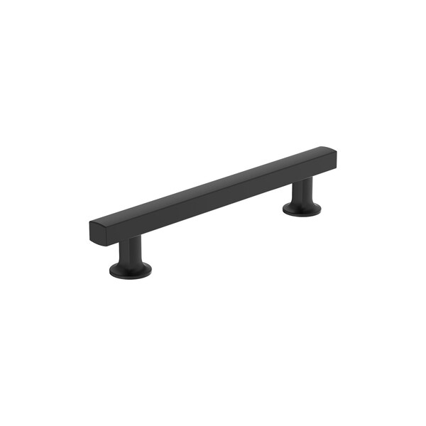 Amerock Everett 5-1/16 inch 128mm Center-to-Center Matte Black Cabinet Pull - BP37105MB