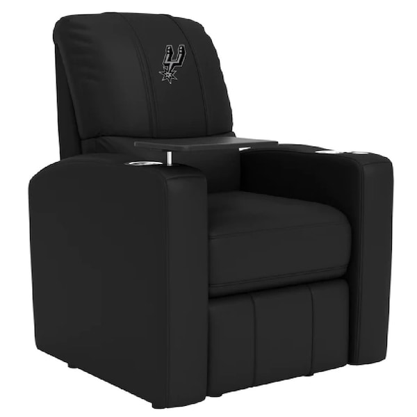 Dreamseat Stealth Power Plus Recliner with San Antonio Spurs Primary Logo - XZ520823901CDSMHTUSBBLK-PSNBA32051