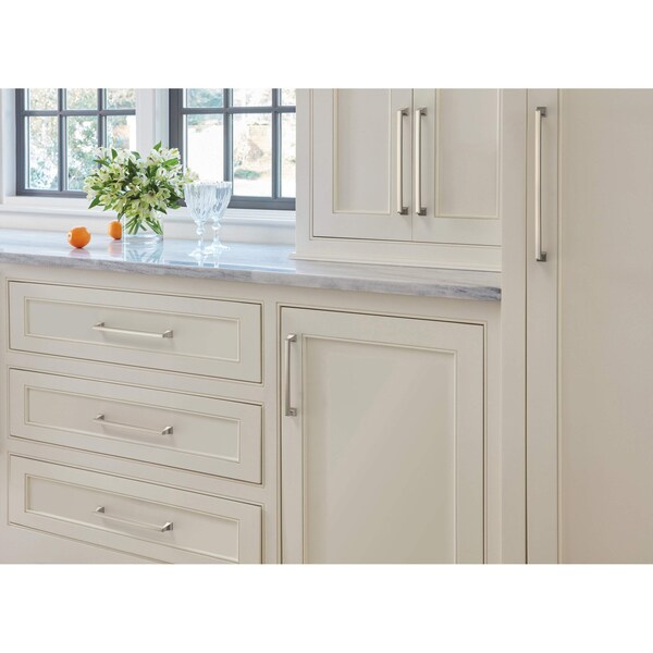 Amerock Mulholland 10-1/16 inch 256mm Center-to-Center Polished Nickel Cabinet Pull - BP53536PN