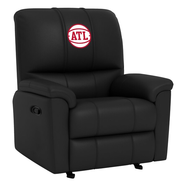 Dreamseat Rocker Recliner with Atlanta Hawks Secondary - XZ52031CDRRBLK-PSNBA30003