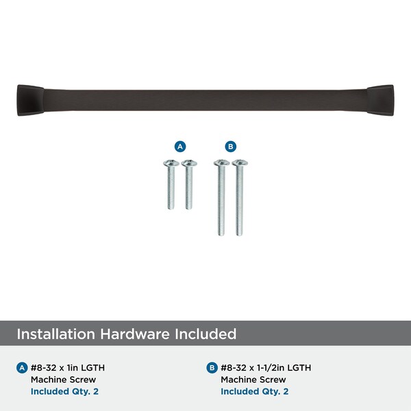 Amerock Revitalize 8 inch 203mm Center-to-Center Oil Rubbed Bronze Cabinet Pull - BP55351ORB