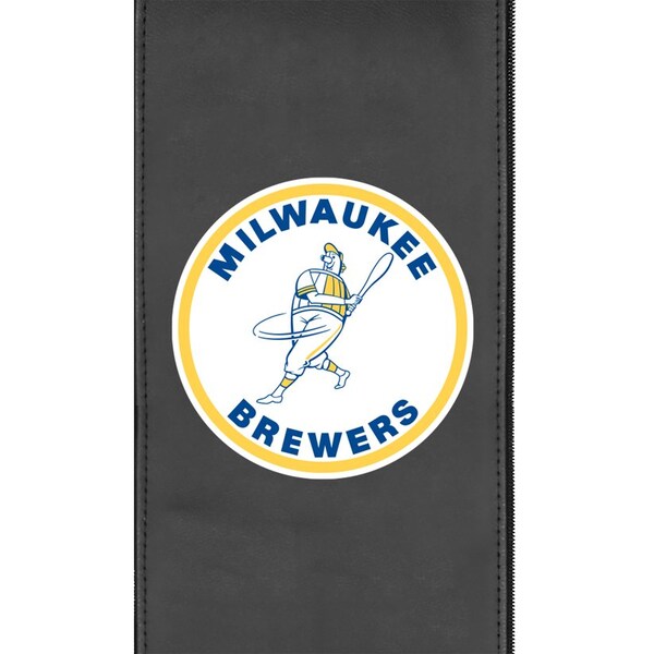 Dreamseat Relax Recliner with Milwaukee Brewers Cooperstown Primary Logo - XZ418301RHTCDBLK-PSCOOP0125