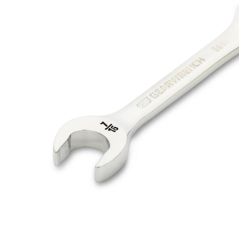 GEARWRENCH 7/16 in. 90-Tooth 12 Point Stubby Ratcheting Combination Wrench - 86852