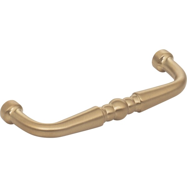 Elements By Hardware Resources 3" Center-to-Center Satin Bronze Madison Cabinet Pull - Z259-3SBZ
