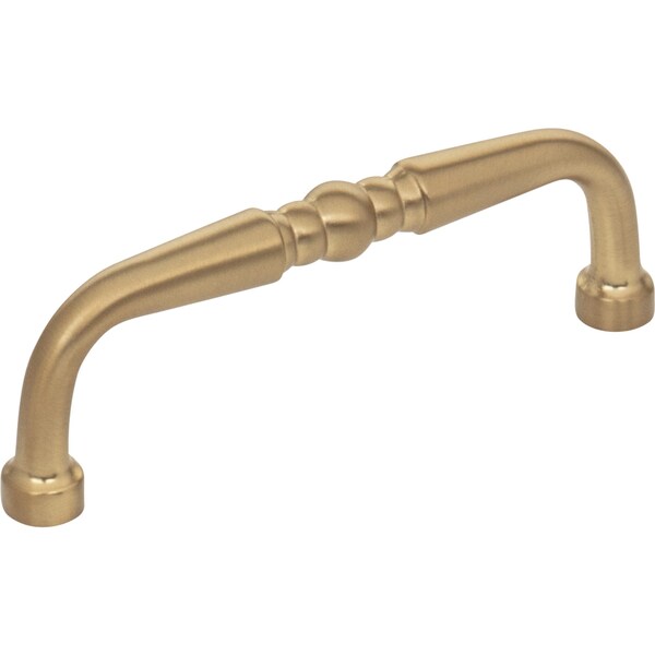 Elements By Hardware Resources 3" Center-to-Center Satin Bronze Madison Cabinet Pull - Z259-3SBZ