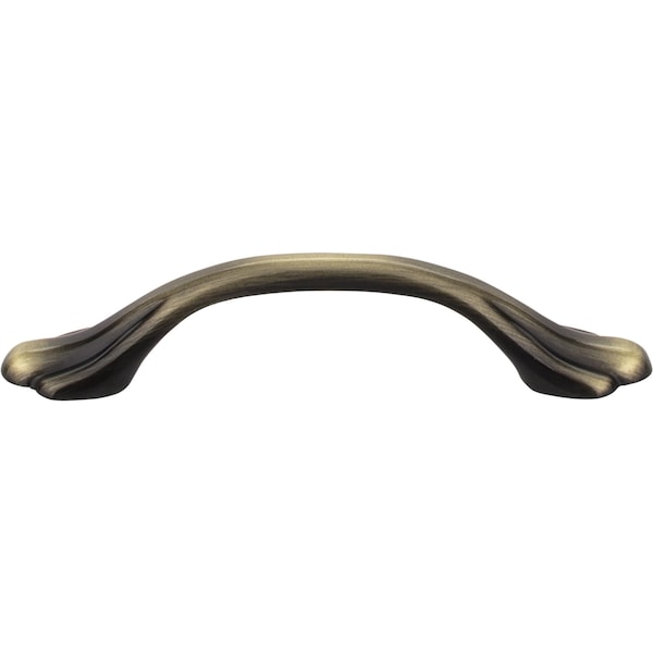 Elements By Hardware Resources 3" Center-to-Center Brushed Antique Brass Kingsport Cabinet Pull - 3208AB