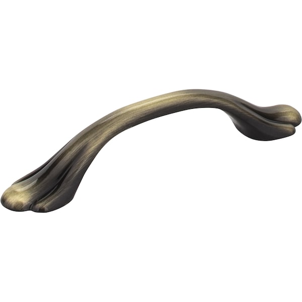 Elements By Hardware Resources 3" Center-to-Center Brushed Antique Brass Kingsport Cabinet Pull - 3208AB