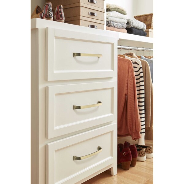 Amerock Revitalize 8 inch 203mm Center-to-Center Golden Champagne Cabinet Pull - BP55351BBZ