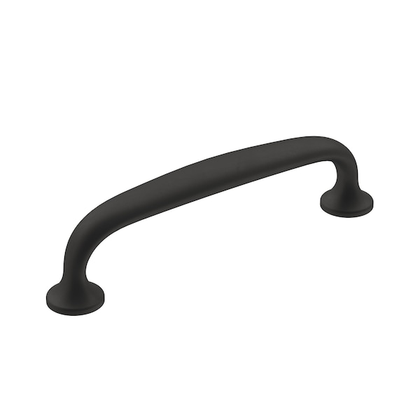 Amerock Renown 3-3/4 in 96 mm Center-to-Center Matte Black Cabinet Pull - BP36794FB