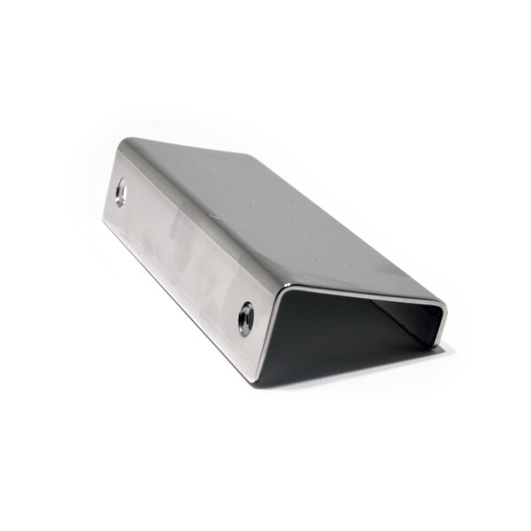 Richelieu 3-1/8 in. (80 mm) Center-to-Center Chrome Stainless Steel Contemporary Edge Pull - BP57680140