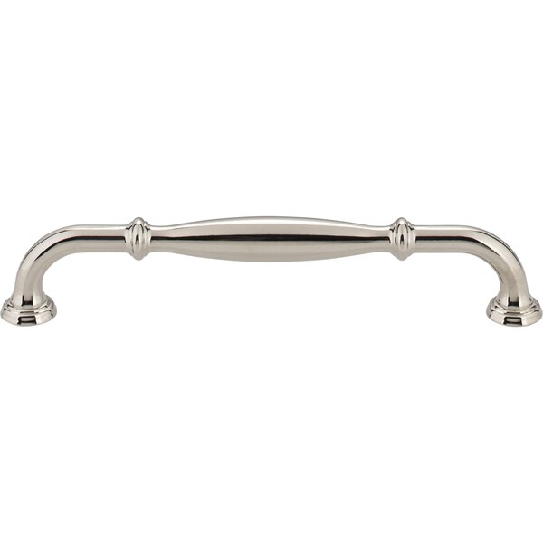 Jeffrey Alexander 160 mm Center-to-Center Polished Nickel Tiffany Cabinet Pull - 658-160NI