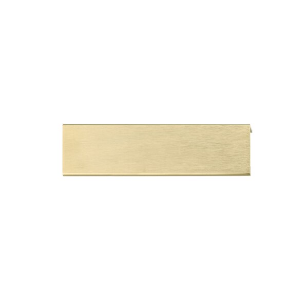 Richelieu 5-1/16 in. (128 mm) Center-to-Center Satin Gold Contemporary Edge Pull - BP9898128166