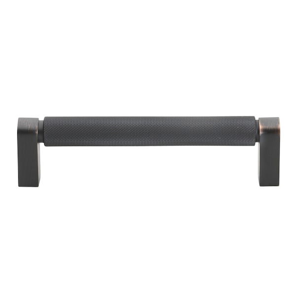 Gliderite Hardware 5-1/16 in. Center to Center Knurled Bar Pull Oil Rubbed Bronze, 5PK - 4788-128-ORB-5