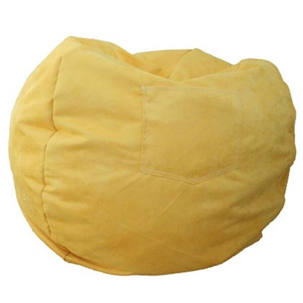 Fun Furnishings Canary Yellow Micro Suede Small Beanbag - 30203