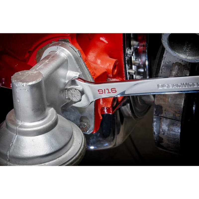 GEARWRENCH 9/16 in. SAE 120XP Universal Spline XL Combination Ratcheting Wrench - 86438