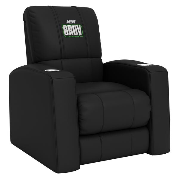 Dreamseat Relax Recliner with AEW Will Osprey Bruv Logo Synthetic Leather - XZ53900CDHTBK-PSAEW0011