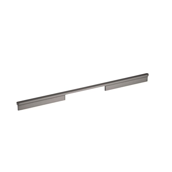 Richelieu 17 5/8 in (448 mm) Center-to-Center Brushed Black Nickel Contemporary Cabinet Pull - 863644892