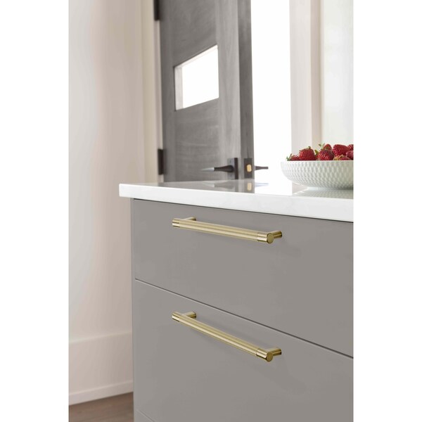 Amerock Bronx 10-1/16 in 256 mm Center-to-Center Golden Champagne Cabinet Pull - BP36560BBZ